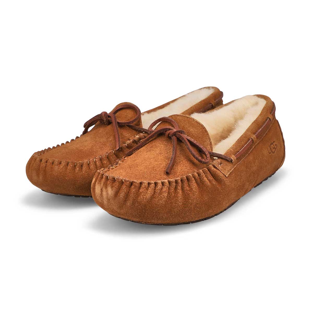 Girl's Dakota Suede Slipper - Chestnut